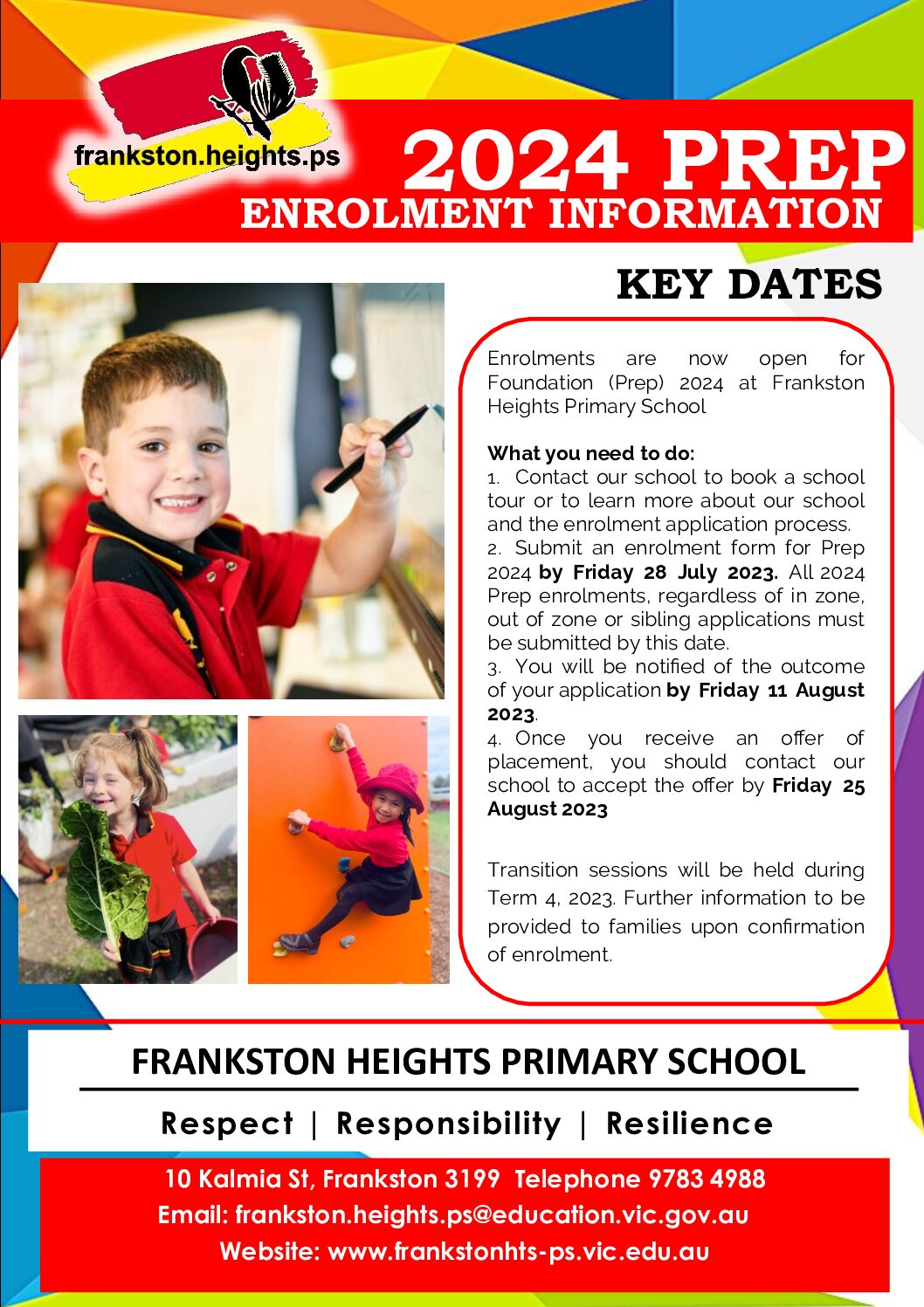 Frankston Heights Primary School Enrolment